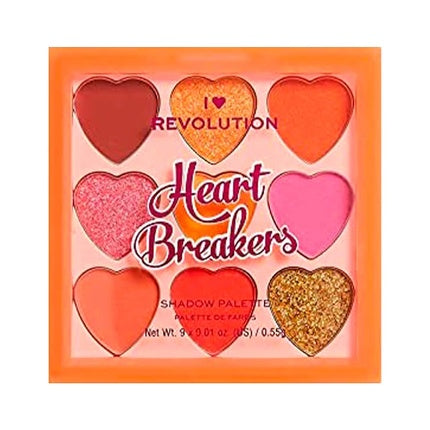 I Heart Revolution Heartbreakers Eyeshadow Palette 9 Fiery