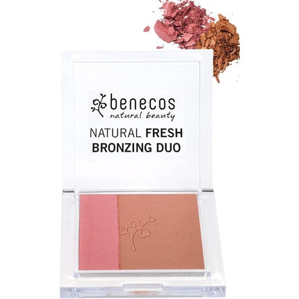 Benecos Natural Cosmetics Fresh Bronzing Duo Pressed 2-in-1 Bronzer Vegan