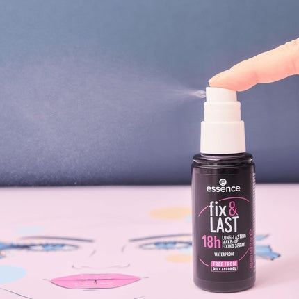 Essence Fix & Last 18h Long-Lasting Makeup Fixing Spray Transparent