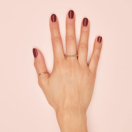 Deborah Milano Professional Semi-Permanent Nail Polish Number 21 Burgundy Plumping Effect Long Lasting for Intense and Shiny Nails 4.5ml