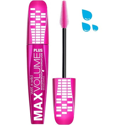 Wet N Wild Max Volume Plus Waterproof Mascara Amp'd Black 1 Piece 30g