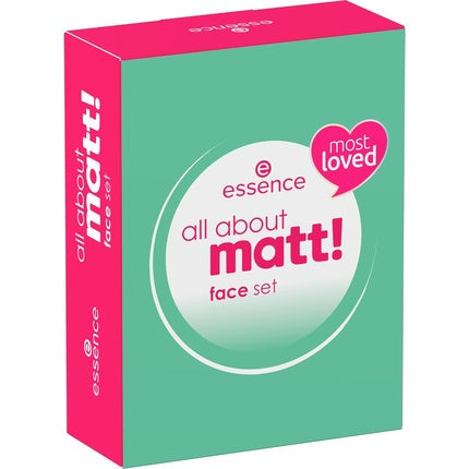 Essence All About Matt Face Set Makeup Set Acetone-Free Vegan Alcohol-Free 3pcs