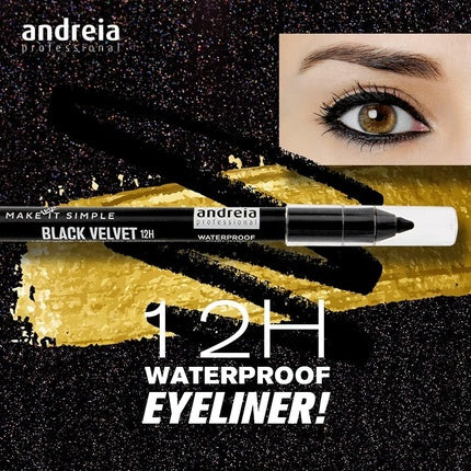Andreia Professional Make Up Eyes Black Velvet 12H Waterproof Eyeliner