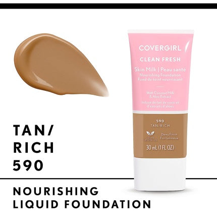 COVERGIRL Clean Fresh Skin Milk Foundation Tan/Rich 1 Fl Oz