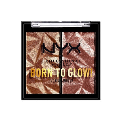 NYX Professional Makeup Born To Glow Icy Highlighter Duo - About The Bronze