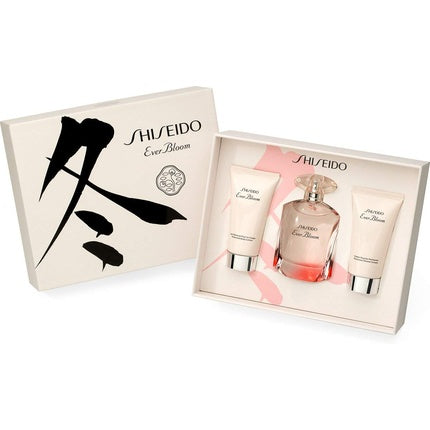Shiseido Ever Bloom Gift Set - Eau De Parfum 50ml + Body Lotion 50ml + Shower Gel 50ml