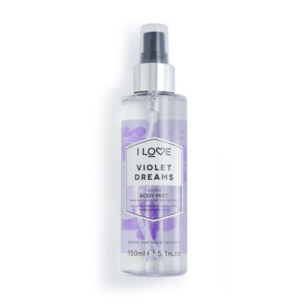 I Love Signature Violet Dreams Long Lasting Fast Drying Non Sticky Body Mist for Her 150ml
