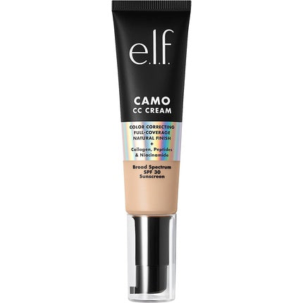 e.l.f. Camo CC Cream Colour Correcting Full Coverage Foundation with SPF 30 Fair 120 N 1.05 Oz (30g)