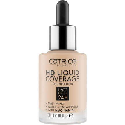 Catrice HD Liquid Coverage Foundation No. 010 Nude Long-Lasting Matte