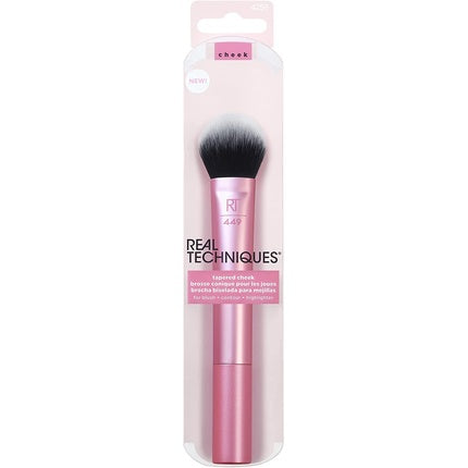 Real Techniques Tapered Cheek Makeup Brush for Blush, Highlighter, or Loose Powder