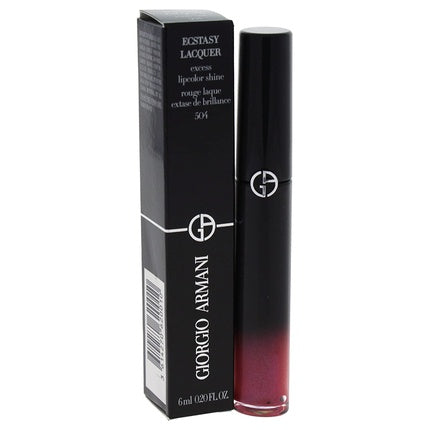 Giorgio Armani Ecstasy Lacquer Excess Lipcolor Shine for Women Lip Gloss 0.2oz 504 Pink-Out