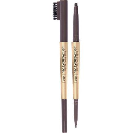 Wibo Eyebrow Stylist 3 In 1 Eyebrow Pencil With Brush Dark Brown 2