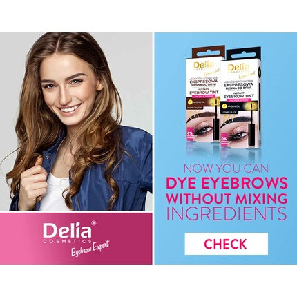 Delia Eyebrow Expert Single-Component Express Eyebrow Henna 4.0 Brown 6ml