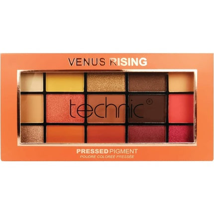 Technic Eyeshadow Palette 15 Pressed Pigment Venus Rising Neutral Colors Eyes