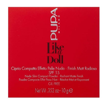 PUPPA Like a Doll Nude Skin Compact Powder 10g #007 - Delicate Rose