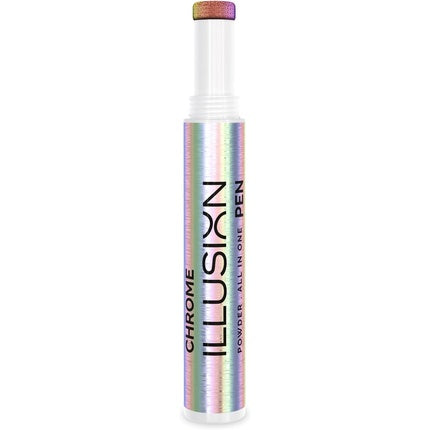 Andreia Professional Chrome Nail Powder Pen Nail Art All in One Illusion Pen For Gel Polish Manicure Colour 06 Holographic 0.5g