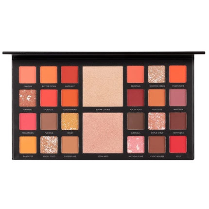 LaRoc Pro The Bakery Box 26 Shades Eyeshadow and Highlighter Makeup Beauty MUA Palette Long Lasting Highly Pigmented Shimmering Matte Skin Tones