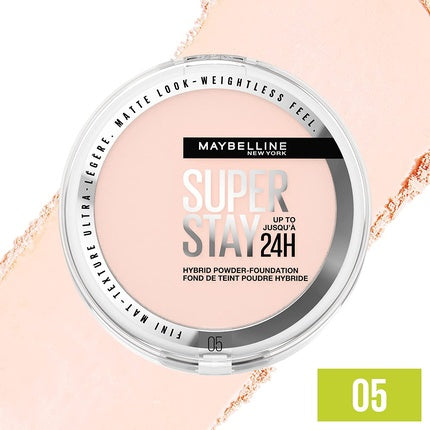 Maybelline Powder Foundation Long-Lasting 24h Wear Medium to Full Coverage