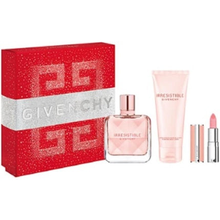 Givenchy Irresistible Set Eau de Parfum 50ml, Body Lotion 75ml, mini Rose Perfecto lipstick Shade 001 Pink (1.5g)
