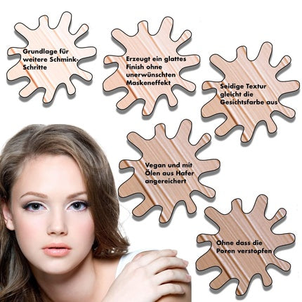 Vollare Cosmetics Make Up Foundation Liquid and Long-Lasting 24 Hour Hold Vegan Natural Cosmetics with Pump 03 Sweet Cappuccino