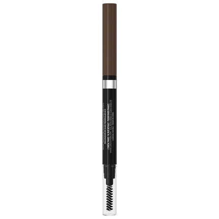L'Oréal Paris Eyebrow Pencil with Retractable Triangular Tip for Defined and Natural Eyebrows Infaillible Brows 24h Brow Filling Triangular Pencil 1.0 Ebony