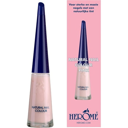 Herome Natural Nail Colour Pink Polish with Strengthening Effect 10ml