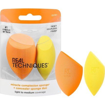 Real Techniques Miracle Complexion Sponge and Concealer Sponge Duo Makeup
