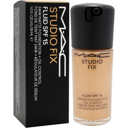 MAC Studio Fix Fluid SPF 15 24Hr Matte Foundation Plus Oil Control NC40 for Women 1 oz