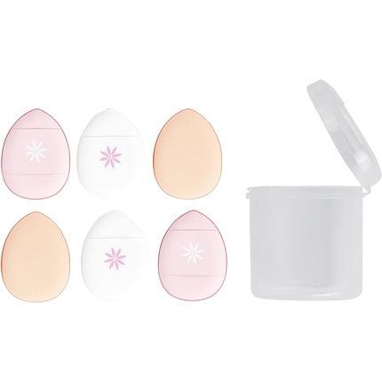 Brushworks Mini Pillow Puff Beauty Sponges - Pack of 6