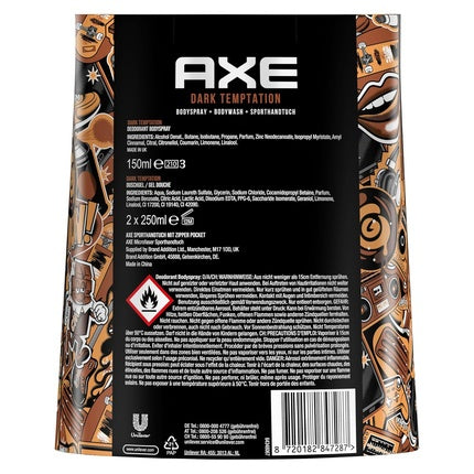 Axee Gift Set Dark Temptation Care Set with Deodorant and Shower Gel