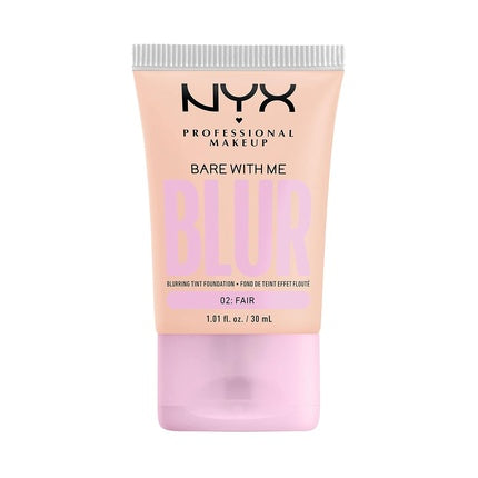 NYX PROFESSIONAL MAKEUP Bare With Me Blur Skin Tint Foundation with Matcha, Glycerin & Niacinamide - Fair