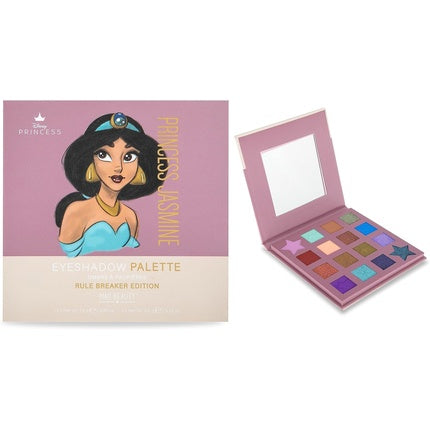 MAD Beauty Disney Pure Princess Jasmine Aladdin 16 Shade Palette Metallic Finish Full Coverage Powder for Women
