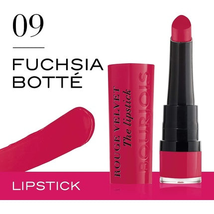 Bourjois Rouge Velvet The Lipstick Bullet 9 Fuchsia Botte Purple 2.4g
