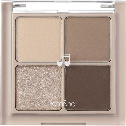 rom&nd Better Than Eyes 4 Colors Eyeshadow Palette Warm Natural Cosmetic Eye Shadows K-beauty Korean Cosmetics 6g/0.21oz