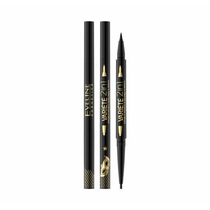 Eveline Cosmetics Variete 2 in 1 Double Effect Waterproof Eyeliner and Pencil