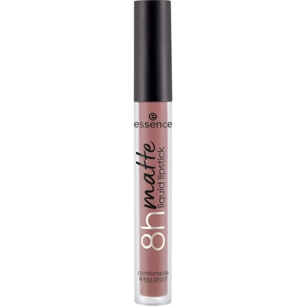 Essence 8h Matte Liquid Lipstick Highly Pigmented with Smudge-proof Matte Finish Vegan and Cruelty Free 02 Silky Hazelnut