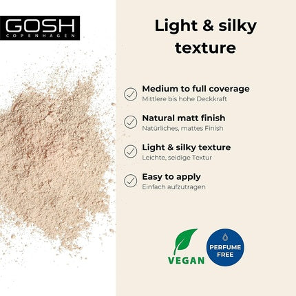 Gosh Mineral Powder 002 Ivory 8g - Lightweight Mineral Powder For A Flawless Finish
