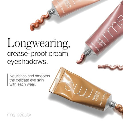 RMS Beauty Eyelights Cream Eyeshadow Metallic Eyelid Color Shimmer Cream Eye Shadow Glitter Halo 0.28 Fl Oz