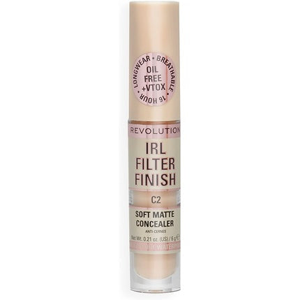 Makeup Revolution IRL Filter Finish Concealer Medium to Full Coverage C2 6g