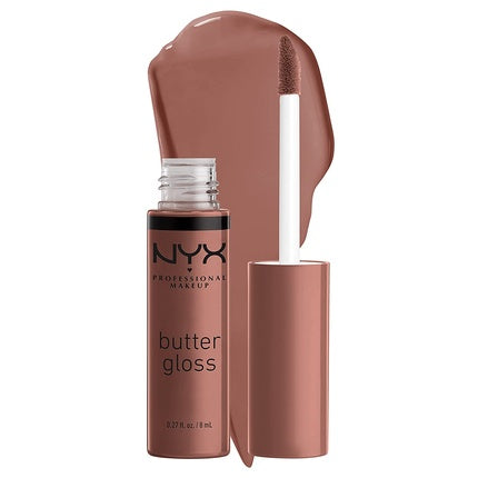NYX Professional Makeup Butter Gloss Brown Sugar Butterscotch Non-Sticky Lip Gloss 0.27 Fl Oz