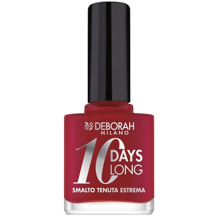 Deborah Milano 10 Days Long Nail Enamel 886, Vintage Red