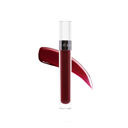 ROEN Natural Kiss My Liquid Lip Balm Vegan Cruelty-Free Clean Makeup Scout Deep Berry