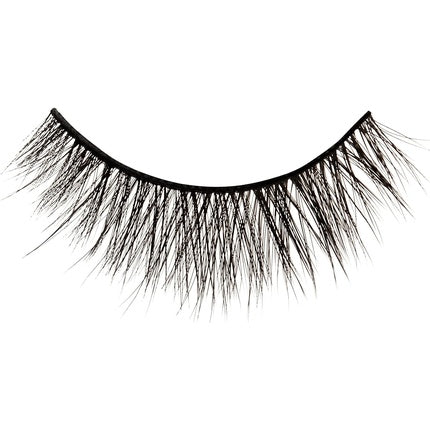 KISS Lash Couture Faux Mink Collection False Lashes Little Black Dress Ultrafine Tapered Synthetic Fake Lashes with Lash Glue Black 2 Count