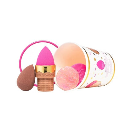 beautyblender SIGNATURE BLEND Essentials Set with 2 Limited Edition beautyblender Sponges Blendercleanser Silicone Scrub Mat and NEST Sponge Stand Vegan Cruelty Free Made in the USA