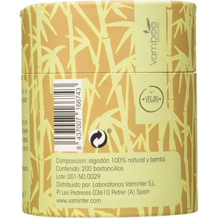 Von Cotton Bamboo Swabs 200 Units 100ml