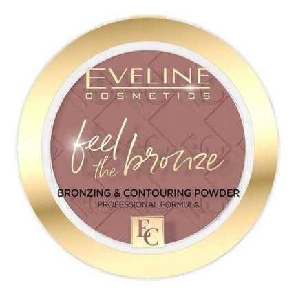 Eveline Feel The Bronze Bronzing And Contouring Powder Chocolate Cake 02 4g
