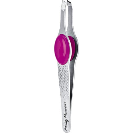 Sally Hansen Beauty Tools Eazy Tweezy Slant Tip Tweezer Comfort Grip Slant Tip with Platform Precision Stainless Steel Tweezers for Eyebrows