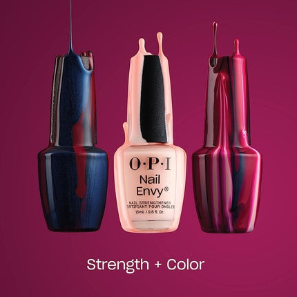 OPI Nail Envy Nail Polish Strengthener Treatment for Strong Natural Nails 15ml Pink To Envy