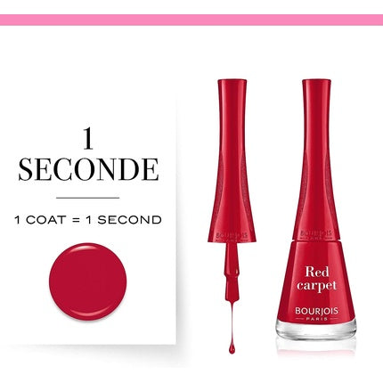 Bourjois 1 Second Nail Polish Red 9ml