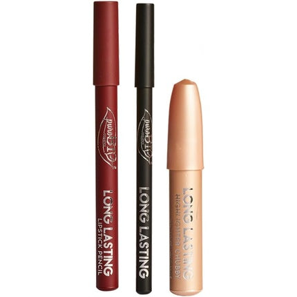 Puro Bio Dream Box Highlighter Chubby 024L Black Pencil 01L Lipstick 014L